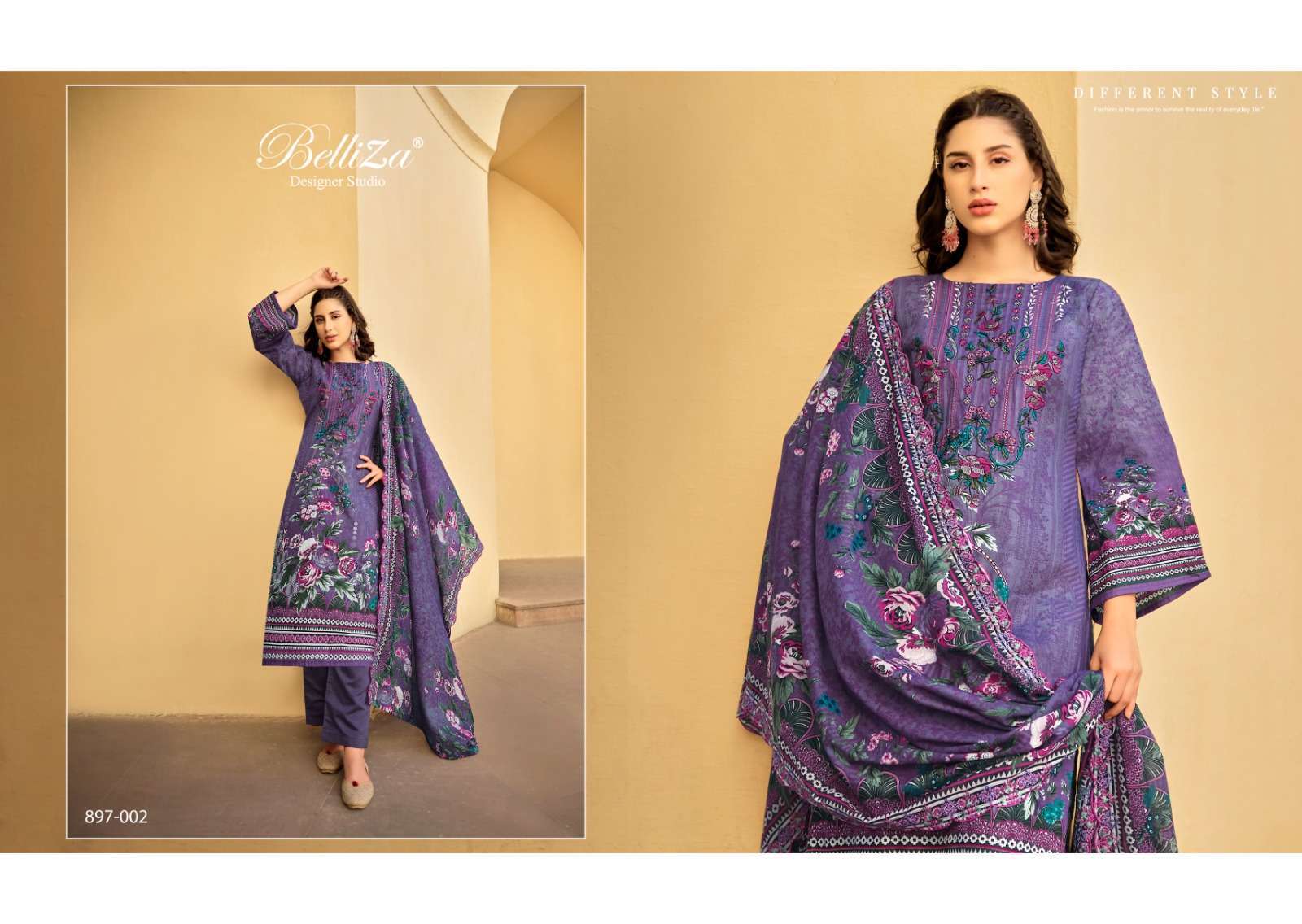 Belliza Guzarish Vol 5 Cotton Embroidered Wholesale dress material suppliers in Mumbai