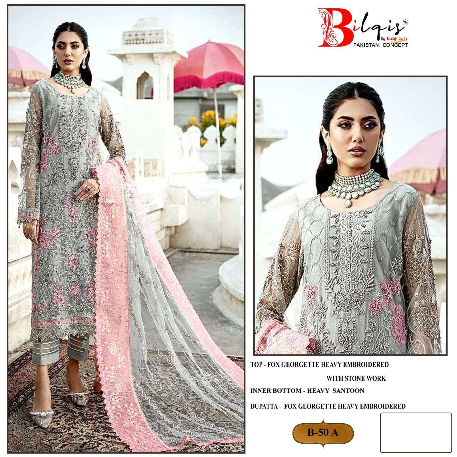 Bilqis B 50 A To D Georgette Latest salwar kameez designs in bulk