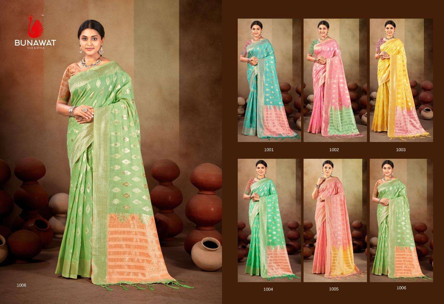 BUNAWAT PASMINA COTTON sarees wholesale in Mumbai