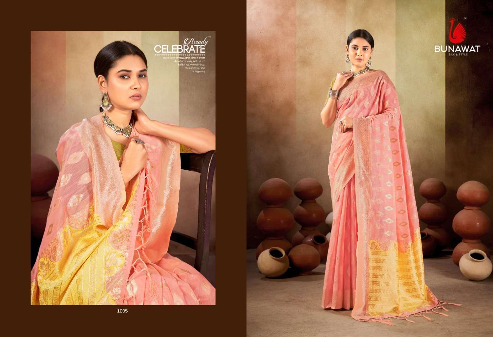 BUNAWAT PASMINA COTTON sarees wholesale in Mumbai