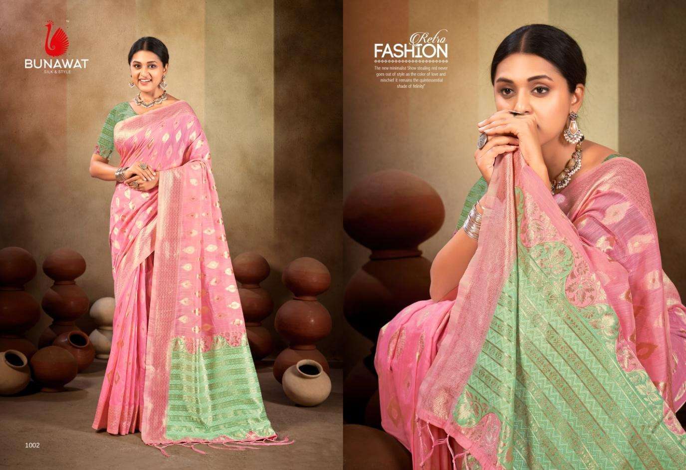 BUNAWAT PASMINA COTTON sarees wholesale in Mumbai