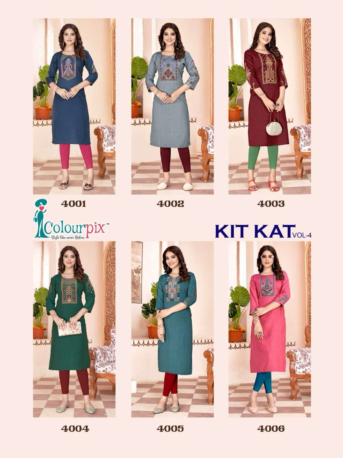 COLOURPIX Kit Kat Vol.4 Kurti online shopping in Hyderabad