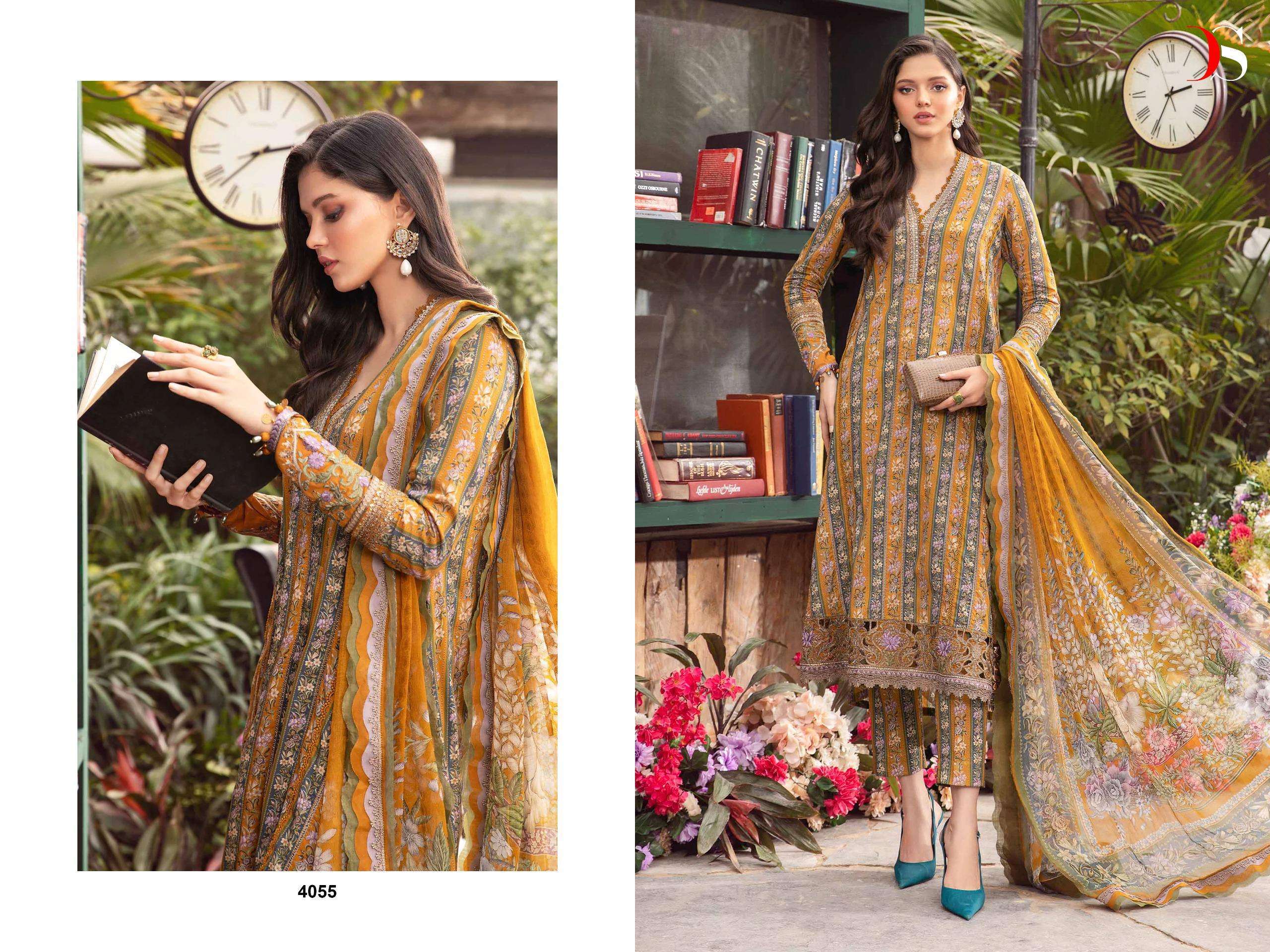 Deepsy Maria B MPrints 24 Cotton Dupatta Salwar Kameez WholesaleTraditional wear wholesalers in Delhi