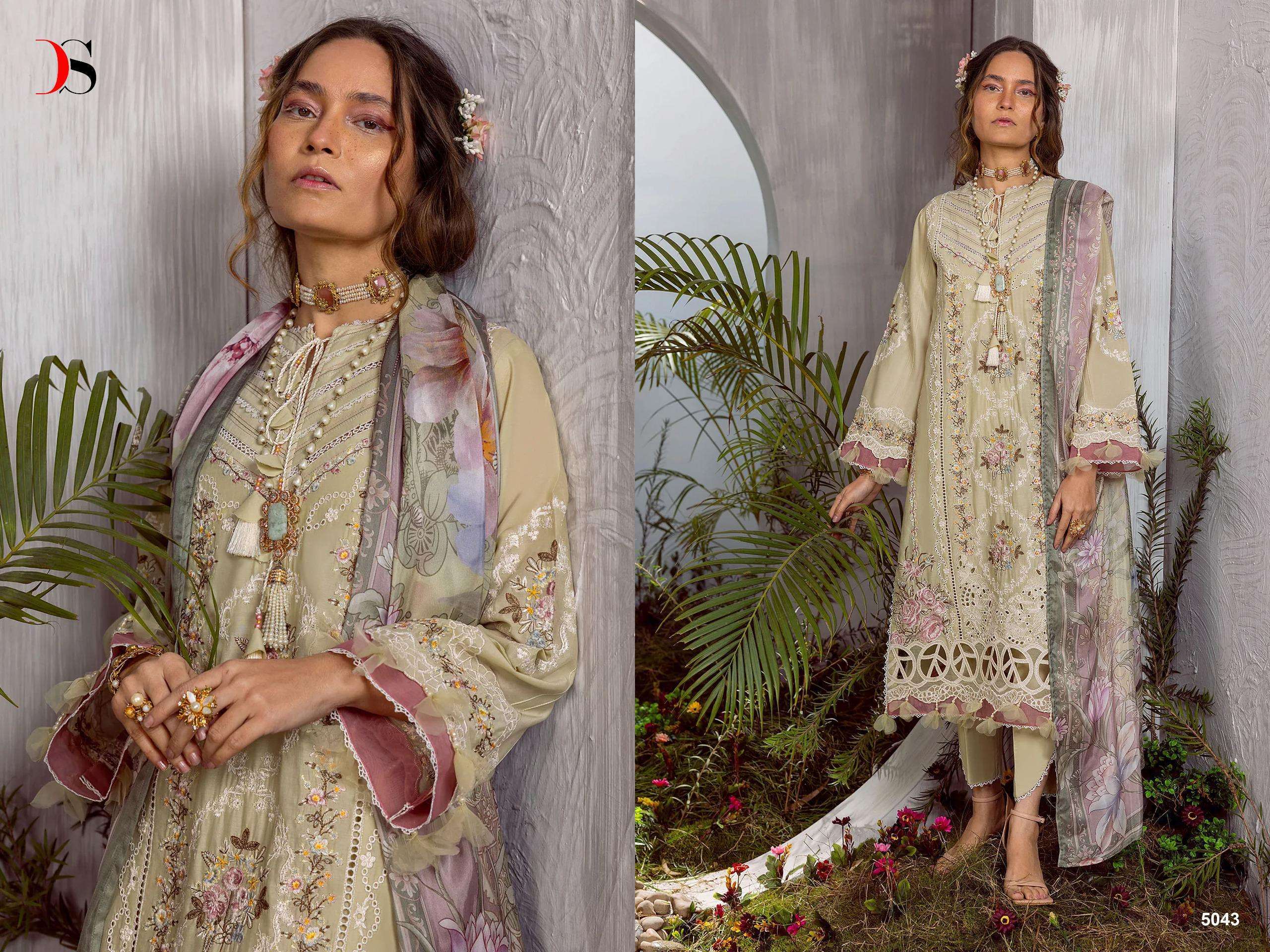 Deepsy Sana Safinaz Lawn 24 Embroidered Pakistani embroidered suits wholesale