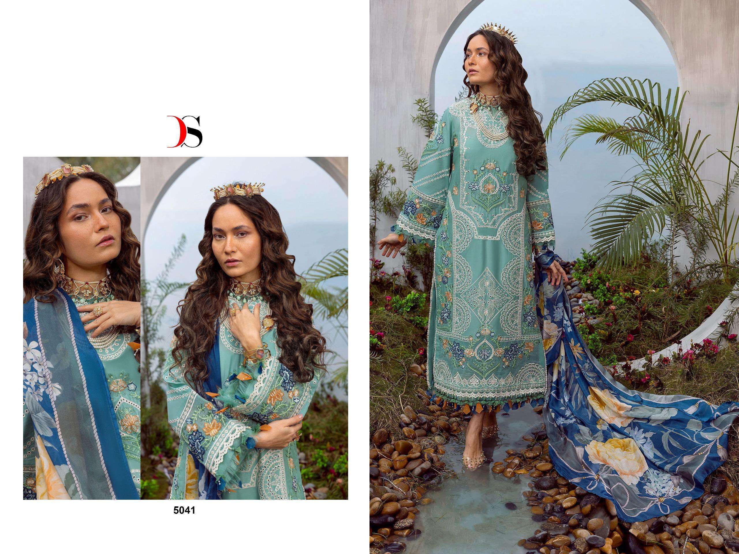 Deepsy Sana Safinaz Lawn 24 Embroidered Pakistani embroidered suits wholesale