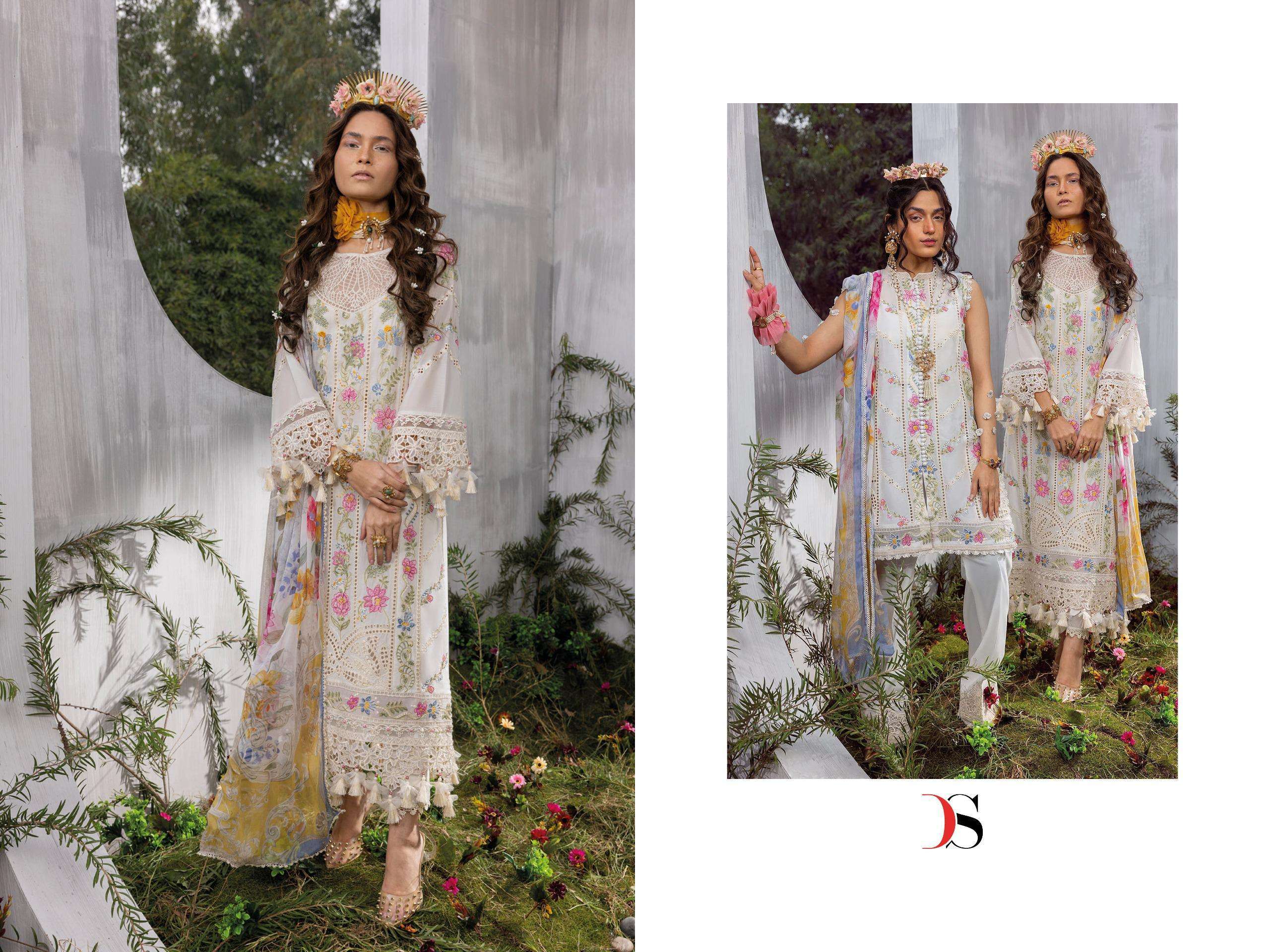 Deepsy Sana Safinaz Lawn 24 Embroidered Pakistani embroidered suits wholesale