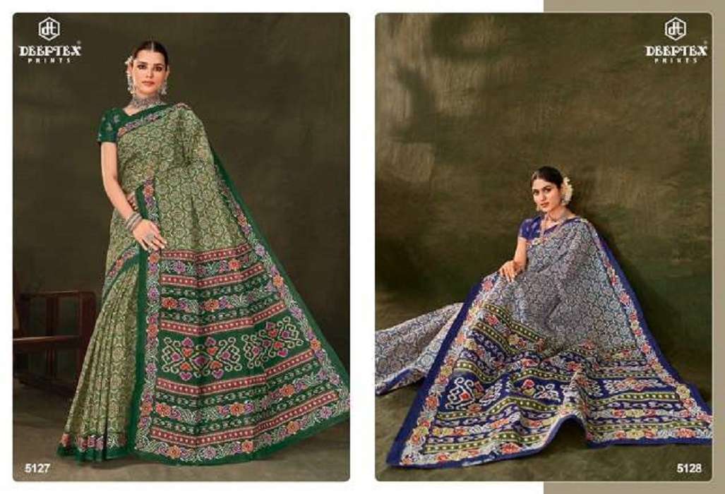 Deeptex Mother India Vol-51 – Cotton Designer sarees wholesale in Mumbai