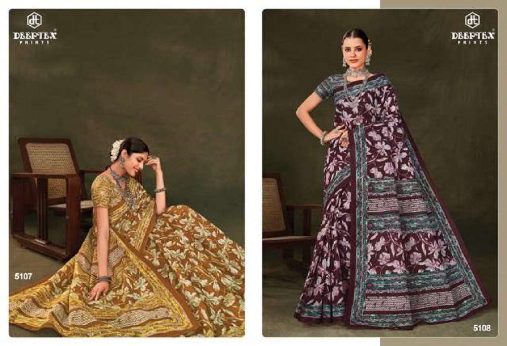 Deeptex Mother India Vol-51 – Cotton Designer sarees wholesale in Mumbai