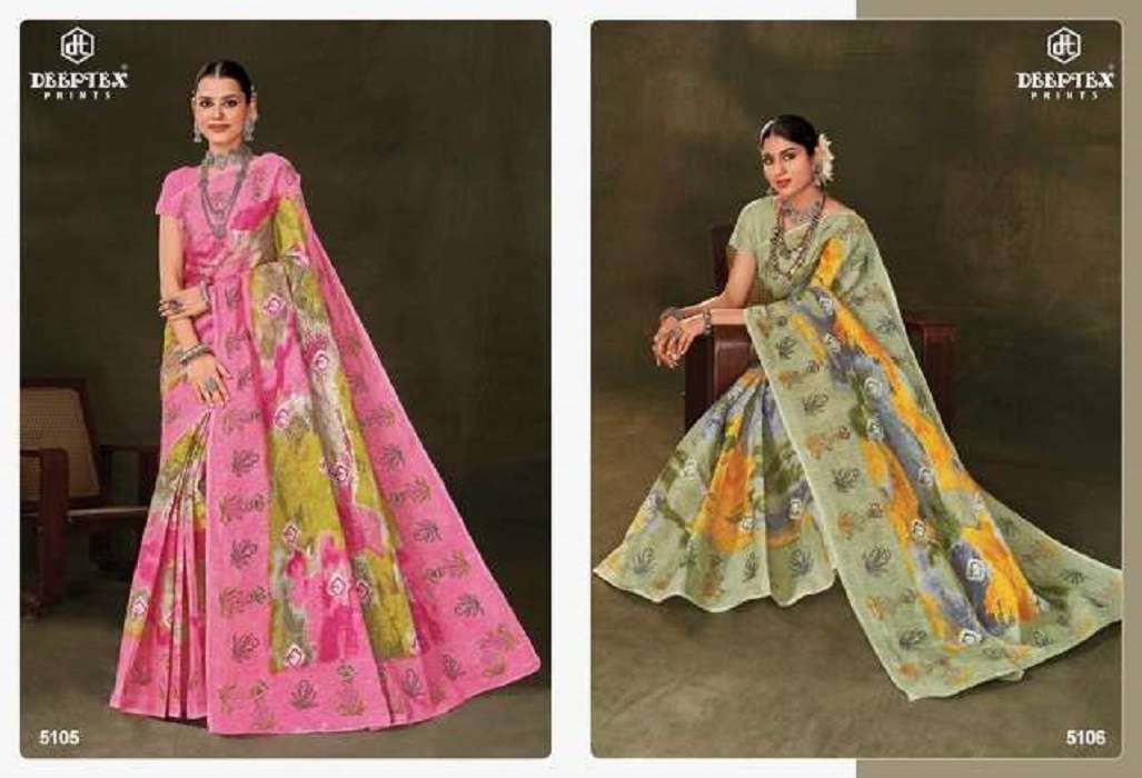 Deeptex Mother India Vol-51 – Cotton Designer sarees wholesale in Mumbai