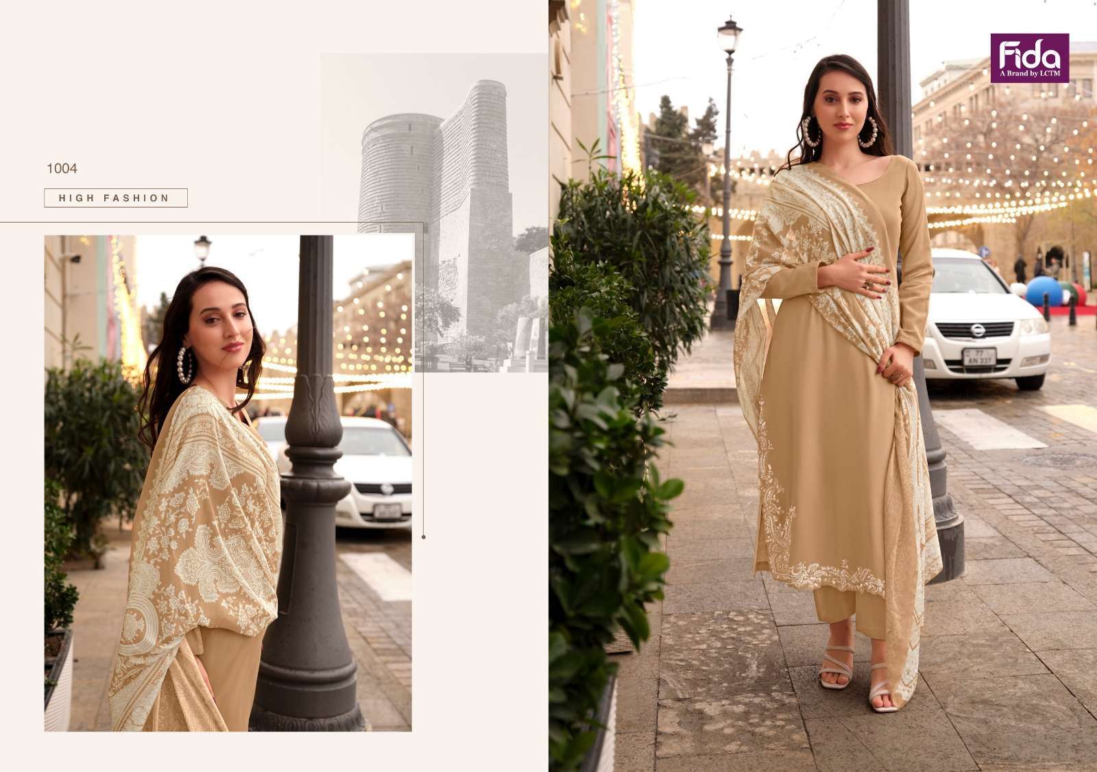 Fida Kudrat Premium Embroidery  Dress material wholesale shops in Tamil Nadu