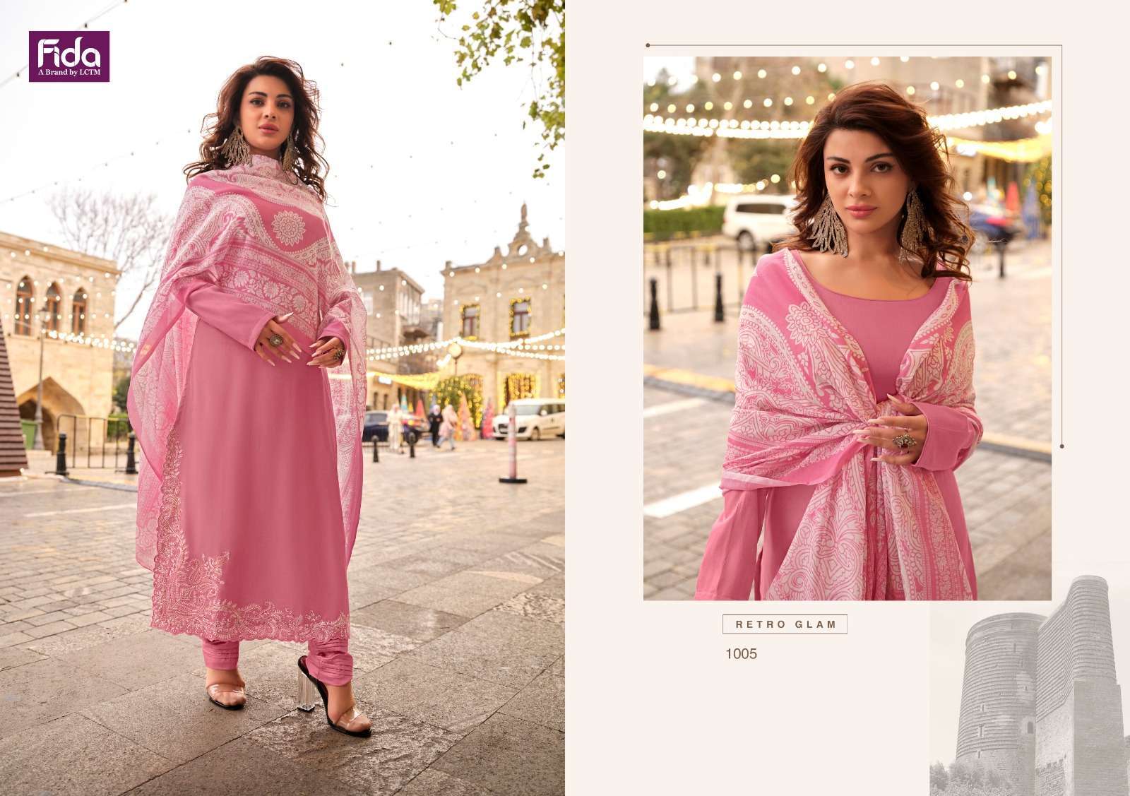 Fida Kudrat Premium Embroidery  Dress material wholesale shops in Tamil Nadu