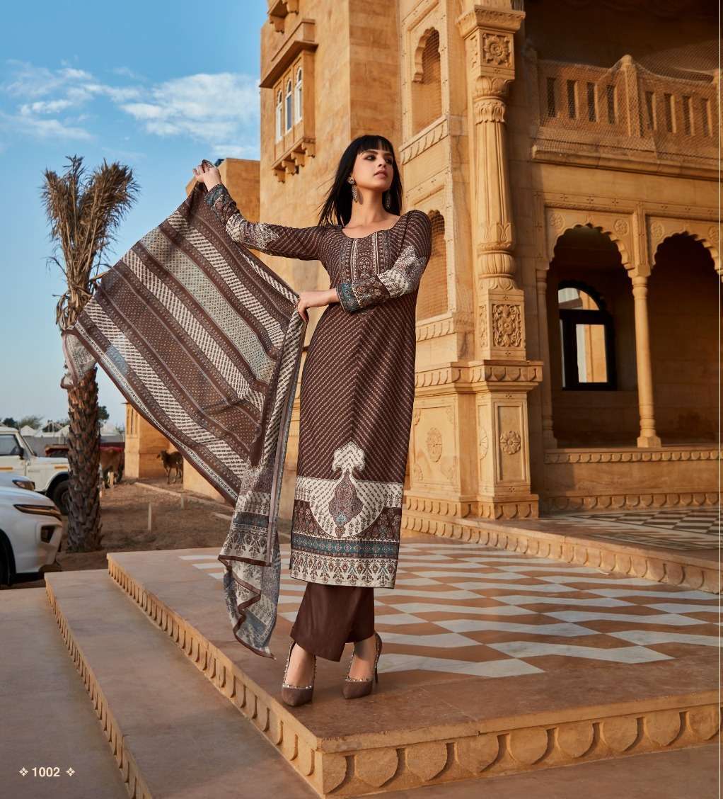 Fida Saanjh Cotton Digital Printed  South Indian dress materials in Tamilnadu