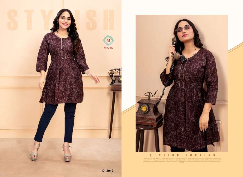 Ganesha Misha Vol-2 – Short Tops Kurti wholesale prices