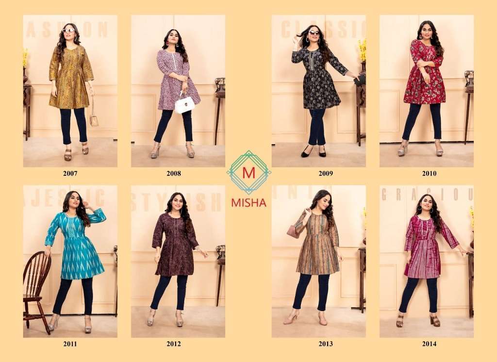 Ganesha Misha Vol-2 – Short Tops Kurti wholesale prices