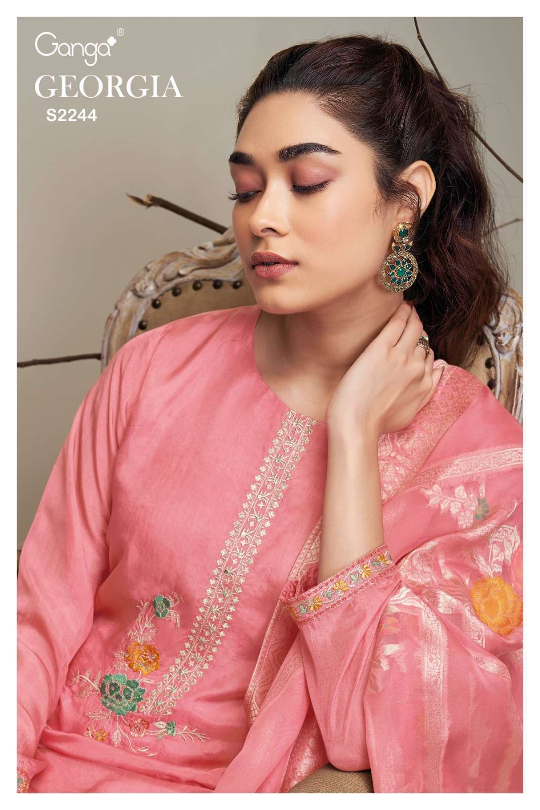 Ganga Georgia Wholesale salwar suits in Ahmedabad