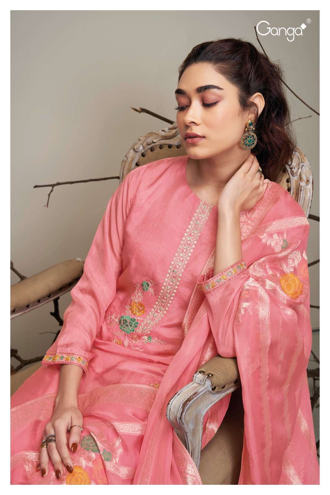 Ganga Georgia Wholesale salwar suits in Ahmedabad