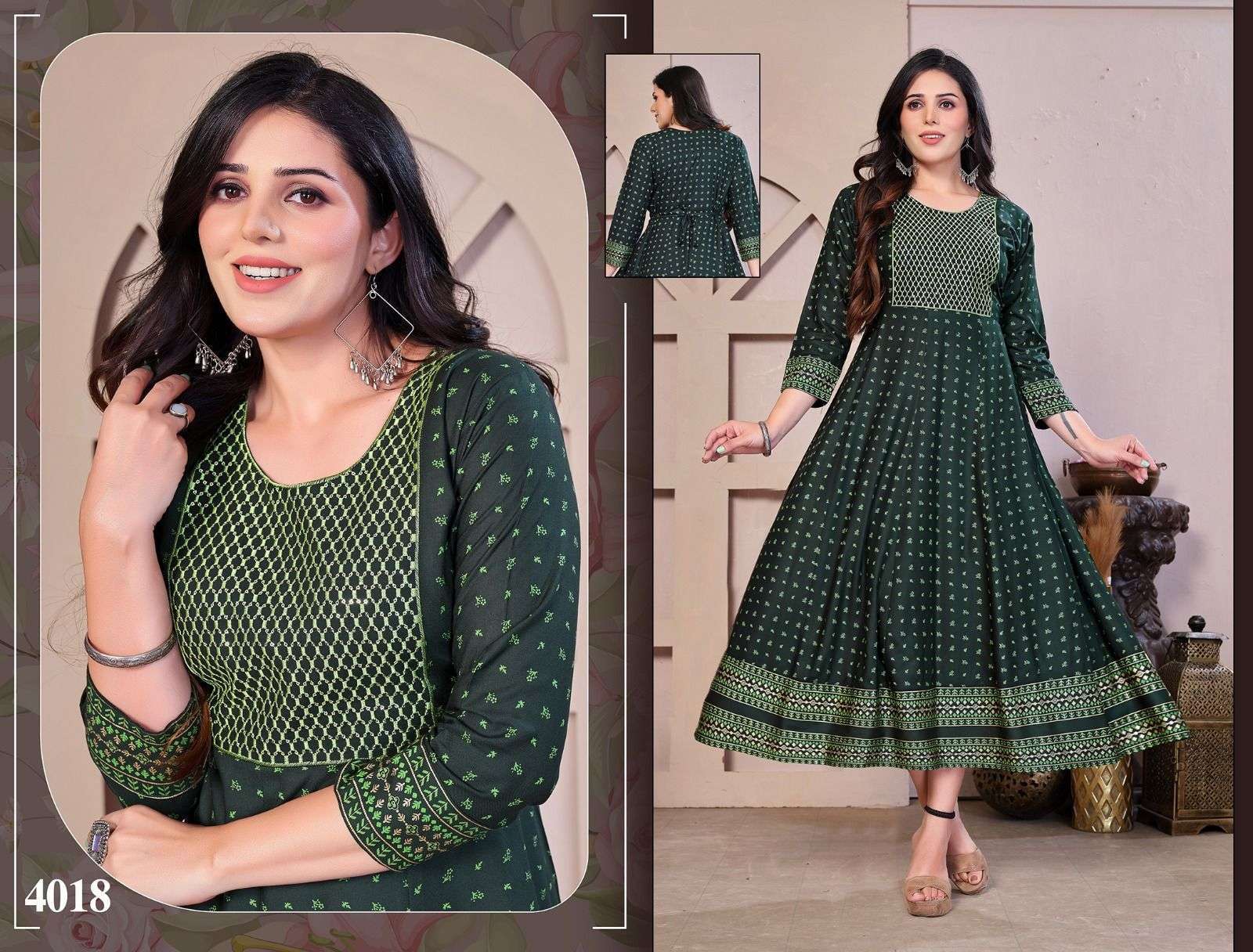 Golden Flowers Kurti manufacturer wholesale