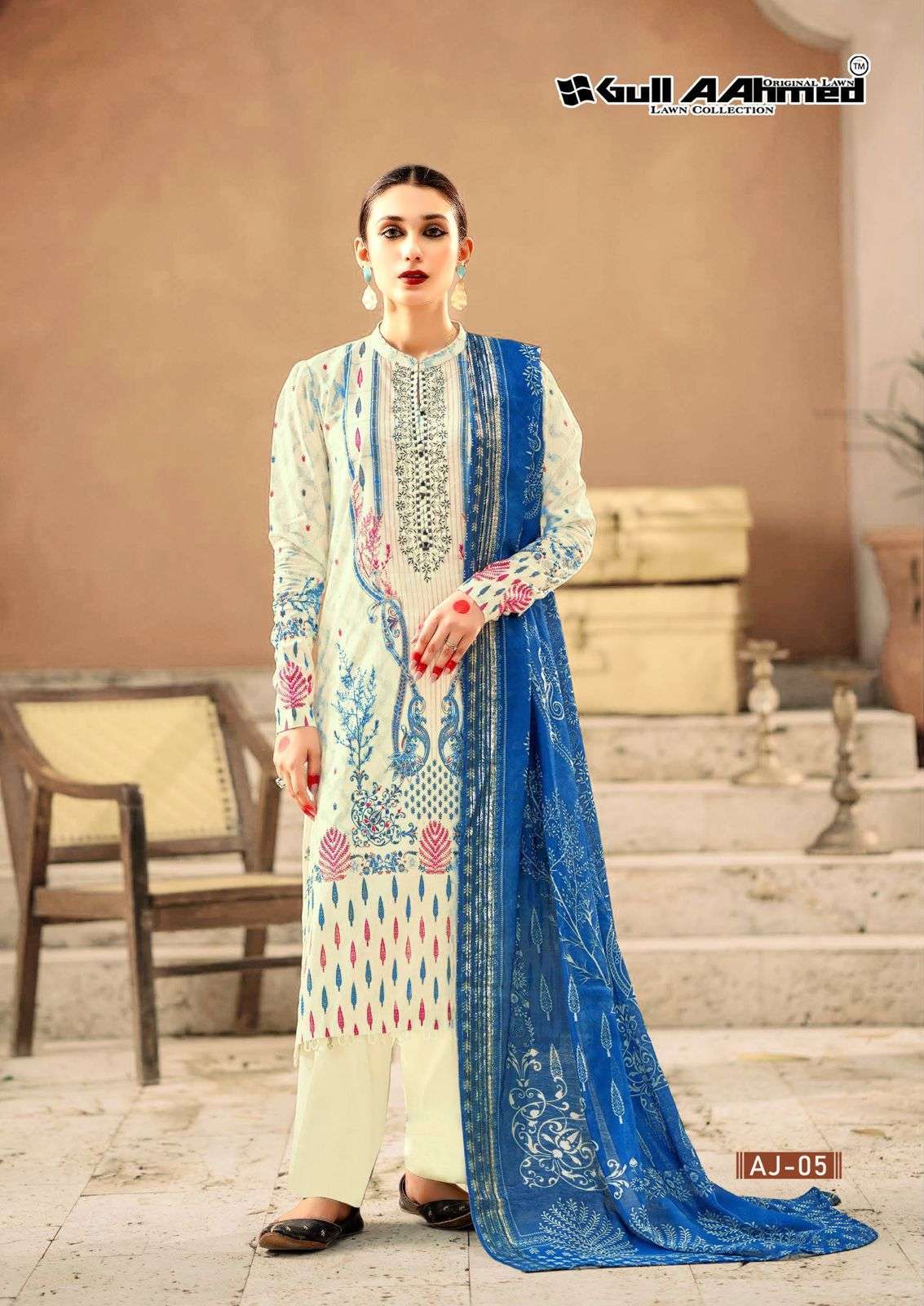 Gull Ahmed Asim Jofa Premium Rayon Designer dress materials