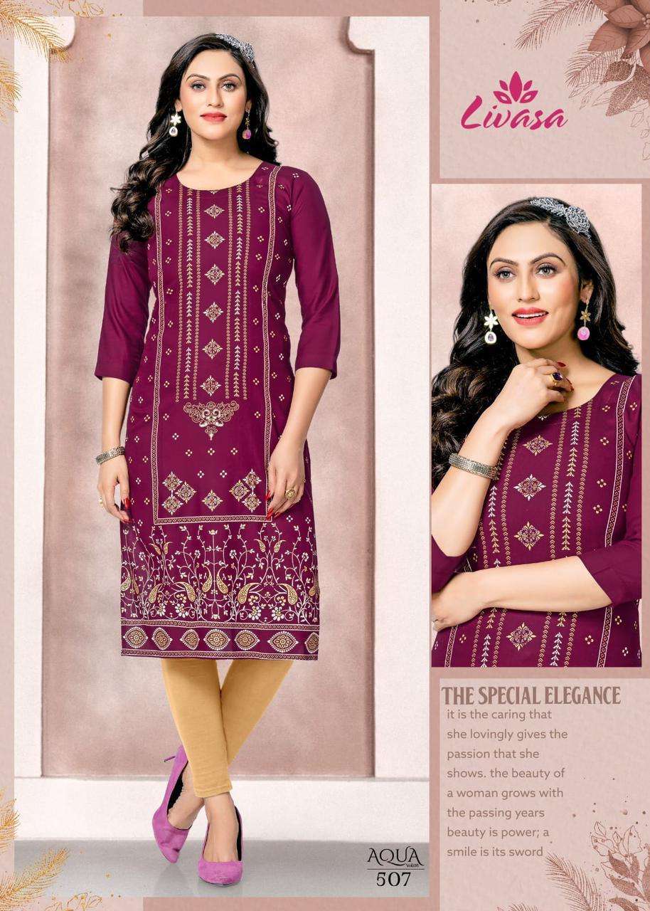 HIRWA AQUA Vol -5 Surat kurti business