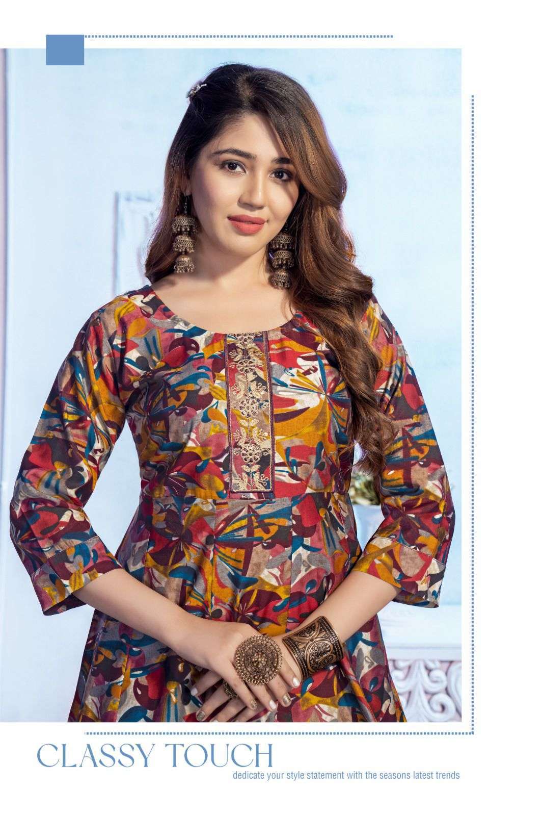 HIRWA Barbie-2 Latest kurti designs in Surat