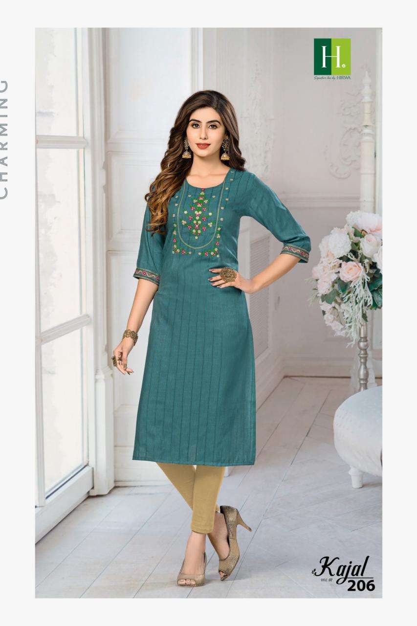 HIRWA KAJAL VOL-2  Kurti wholesale distribution in Mumbai