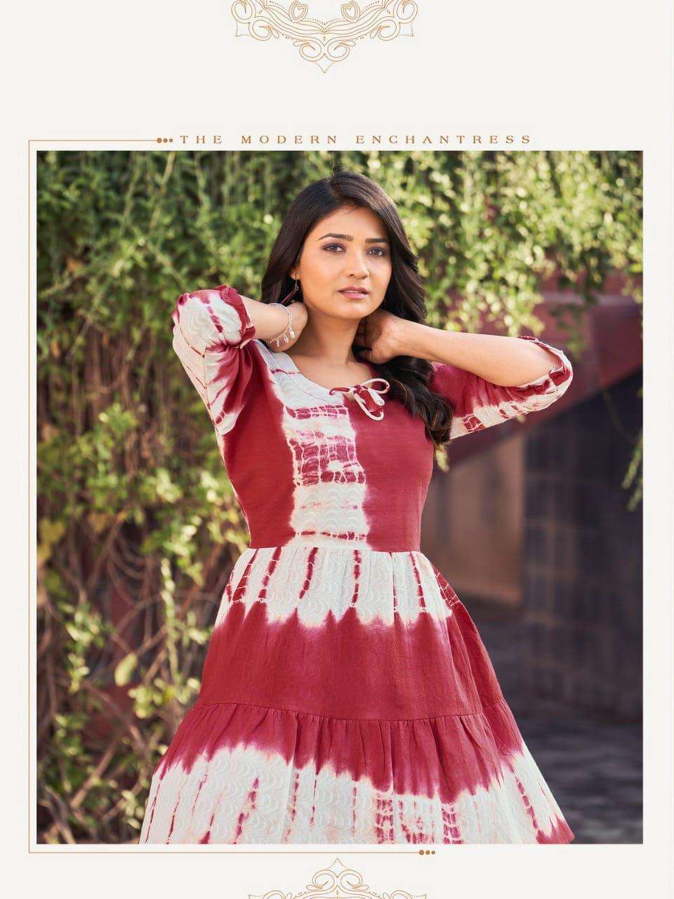 HIRWA Shirley Wholesale Kurtis for retailers in Surat