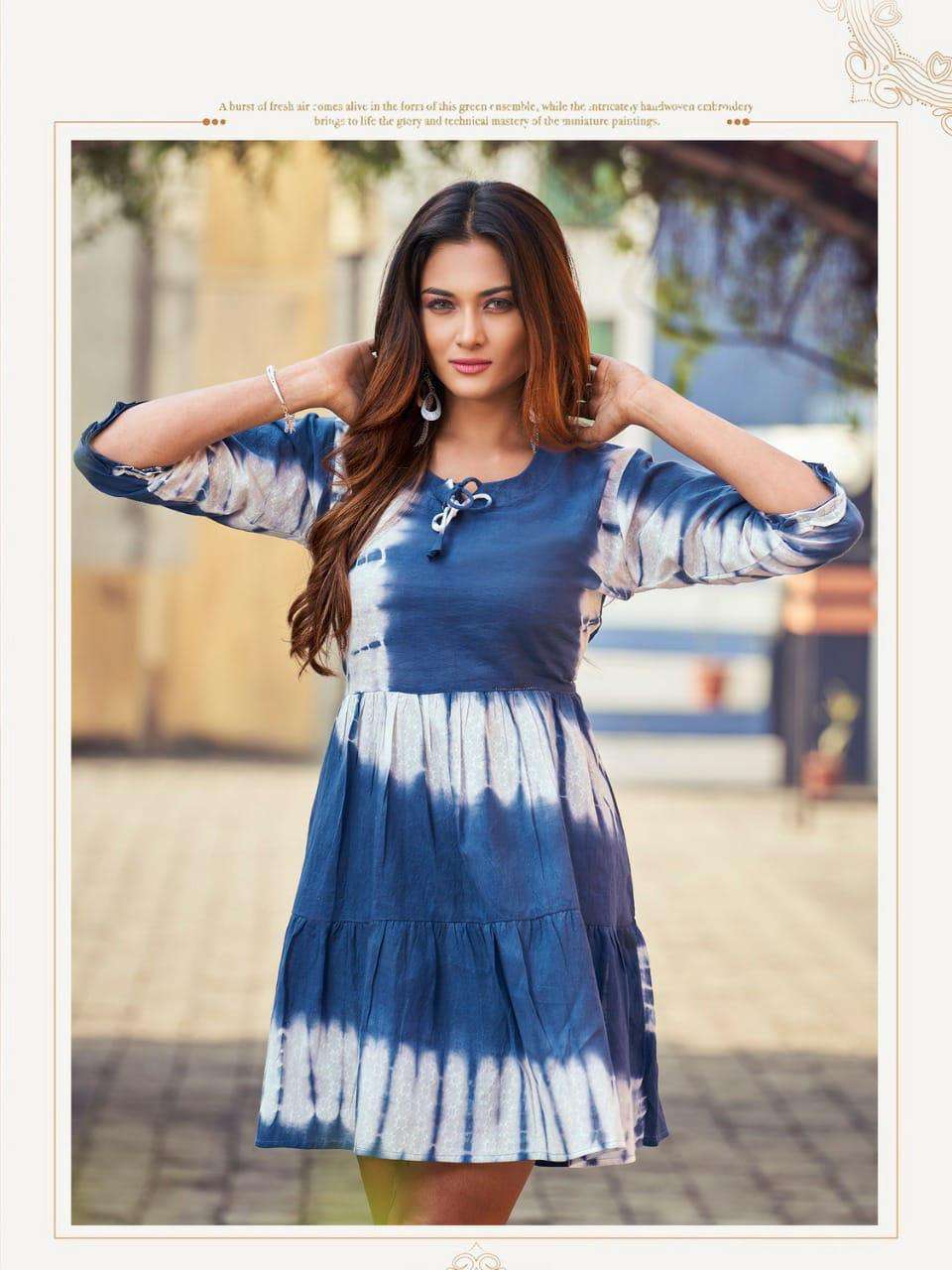 HIRWA Shirley Wholesale Kurtis for retailers in Surat