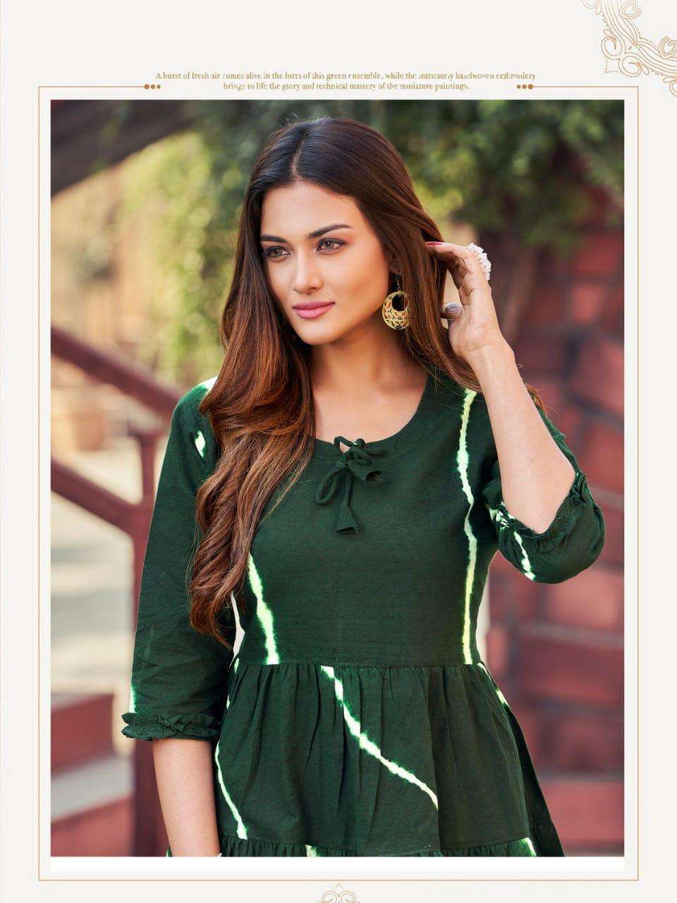 HIRWA Shirley Wholesale Kurtis for retailers in Surat