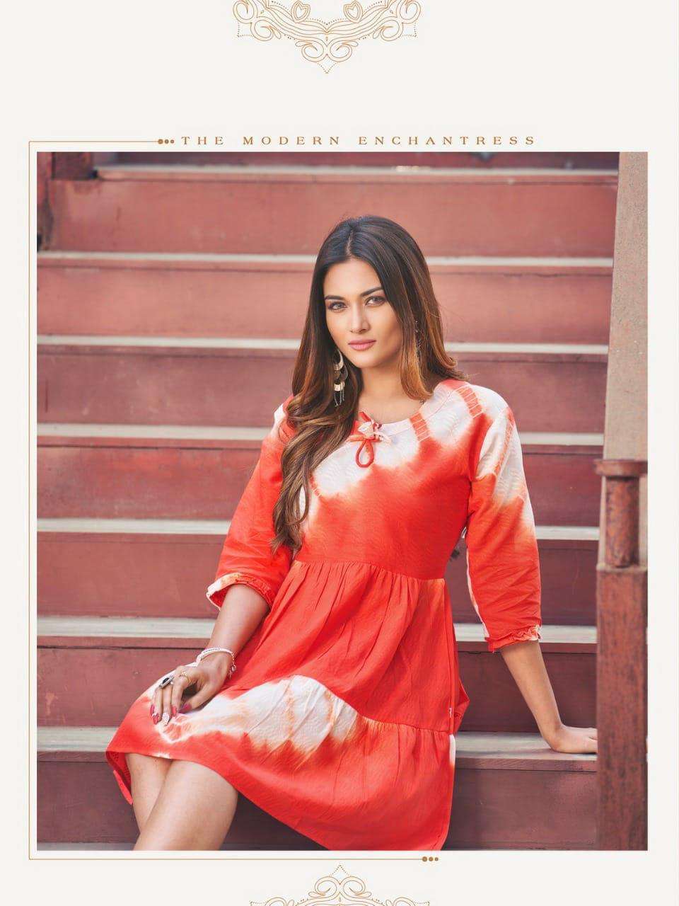 HIRWA Shirley Wholesale Kurtis for retailers in Surat