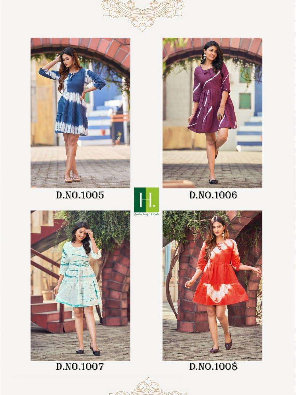 HIRWA Shirley Wholesale Kurtis for retailers in Surat