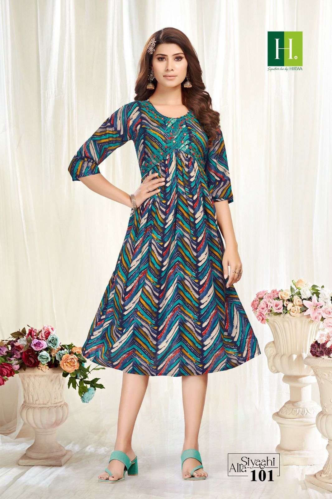 HIRWA SIYAAHI ALIA Boutique kurtis manufacturers