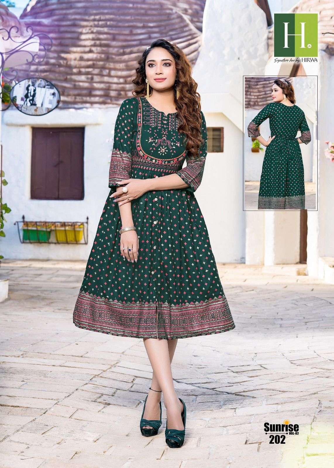 HIRWA SUNRISE VOL-2  Kurti wholesalers in Chandni Chowk Delhi