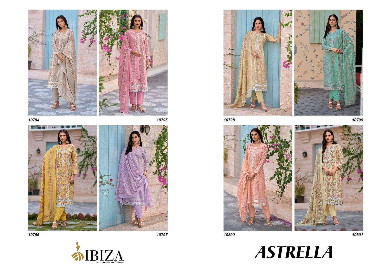 Ibiza Astrella Cotton Digital Printed Bulk  Pakistani churidar suits in Kolkata