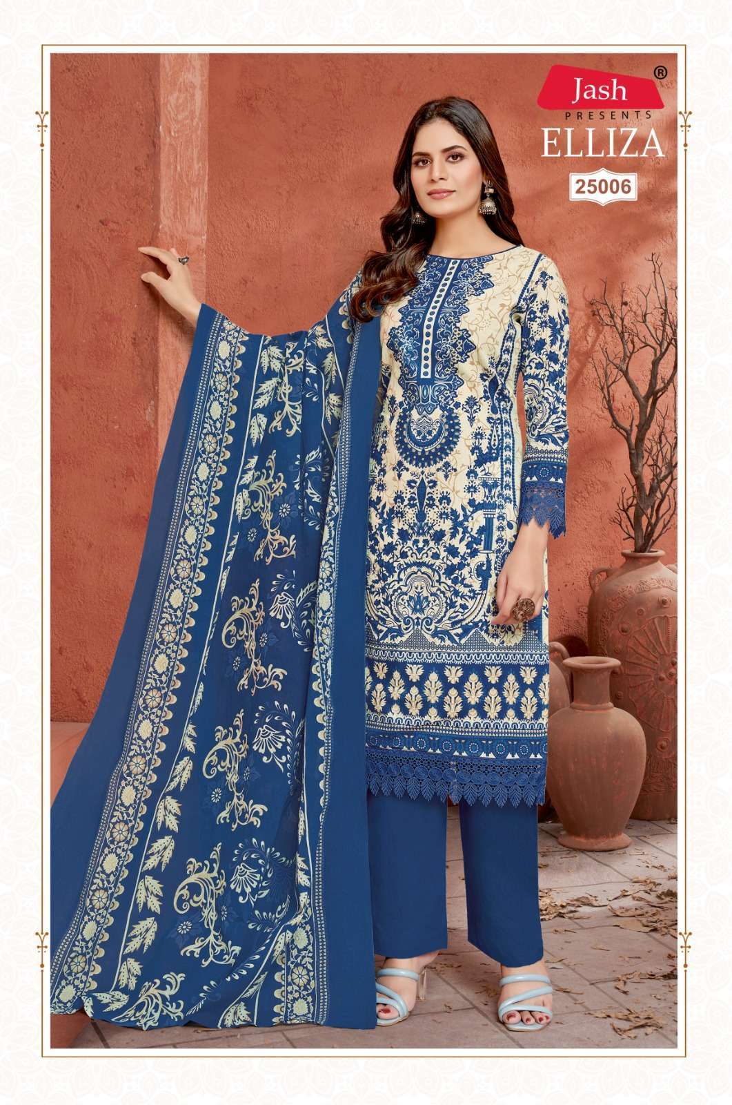 Jash Elliza Vol 25 Cotton Wholesale dress material shops in Jaipur