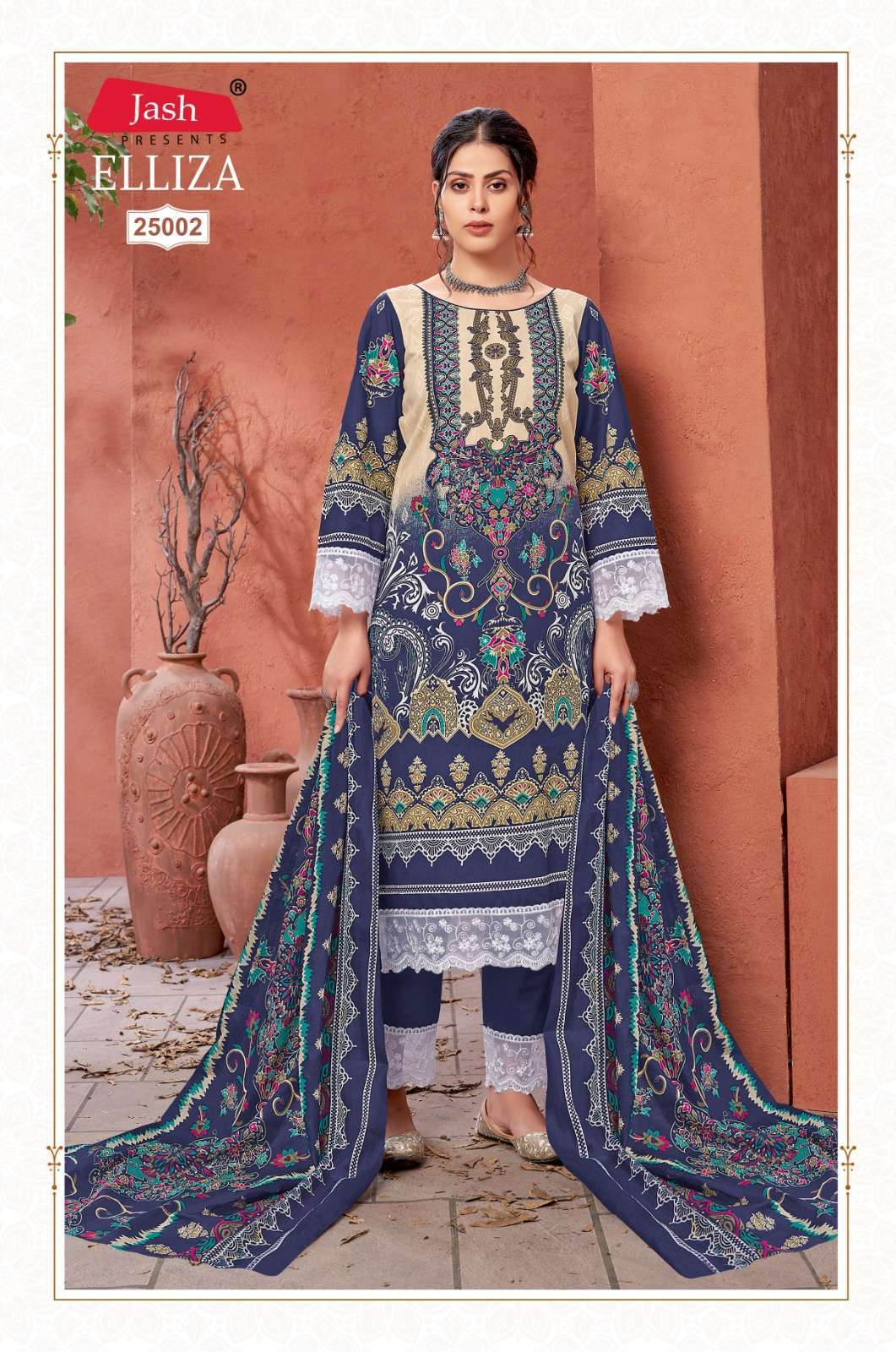 Jash Elliza Vol 25 Cotton Wholesale dress material shops in Jaipur