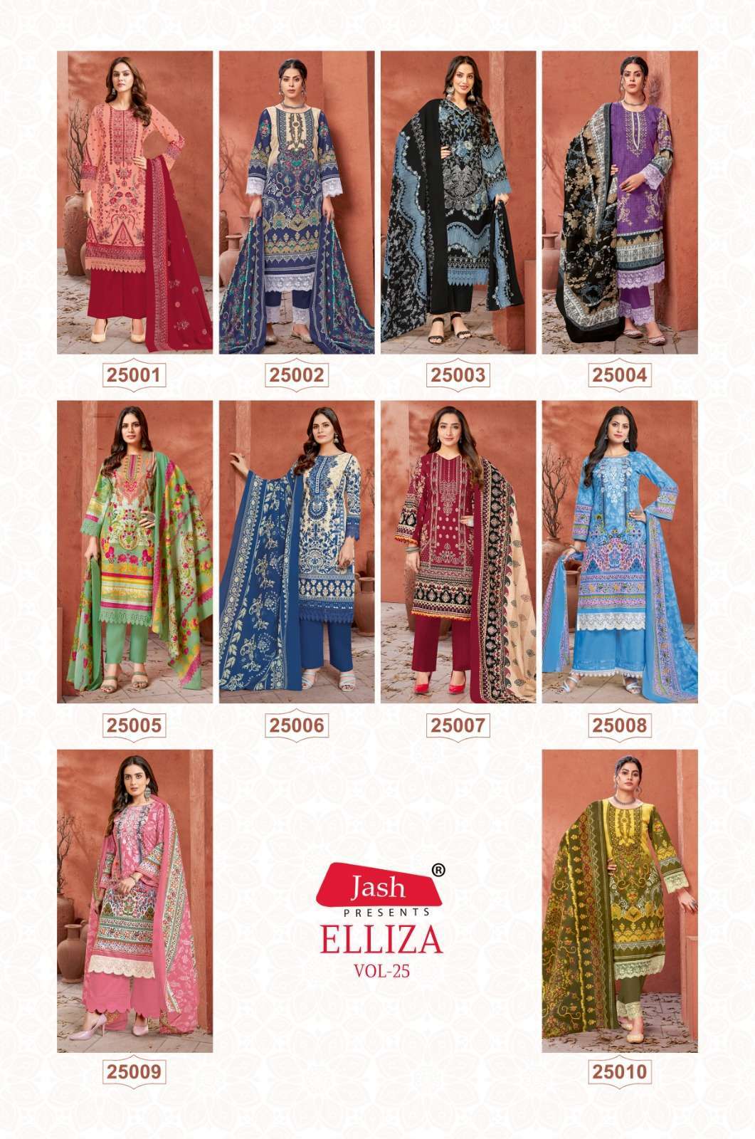 Jash Elliza Vol 25 Cotton Wholesale dress material shops in Jaipur