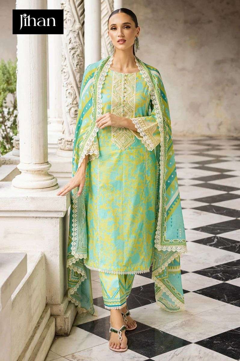 JIHAN IMPERIAL LAWN COLLECTION VOL-1 CHIFFON DUPPTA Pakistani casual wear Salwar kameez