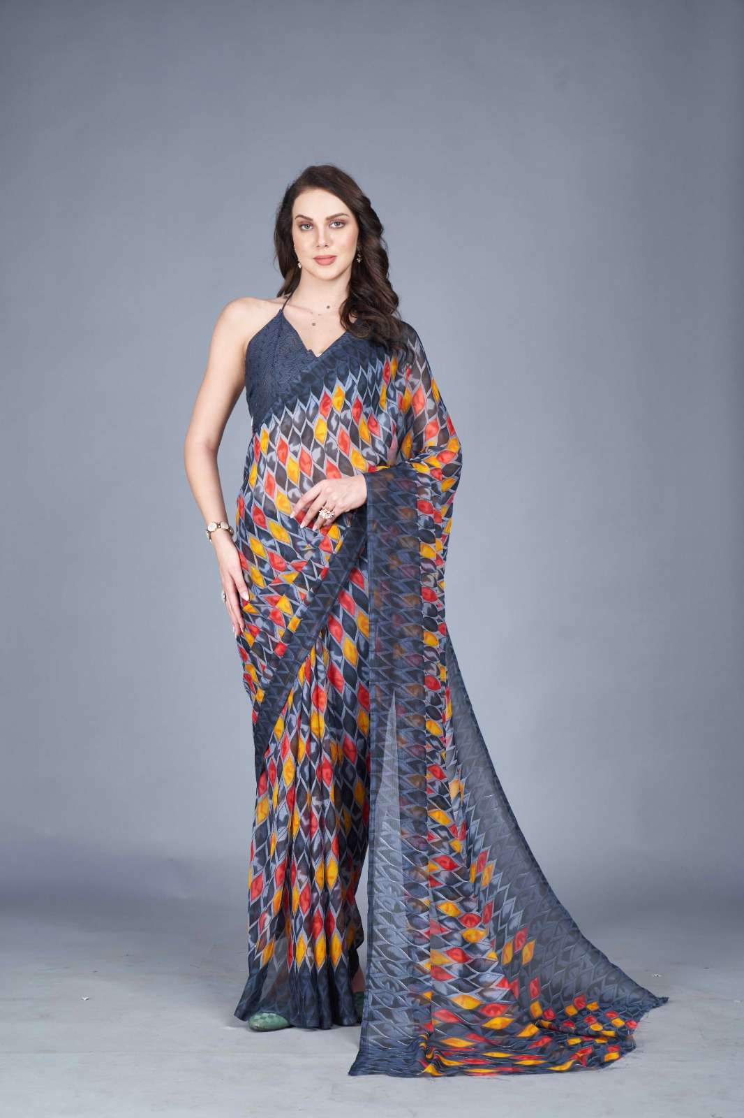 Kaju Katli 9006 Party wear saree wholesalers in Tamil Nadu