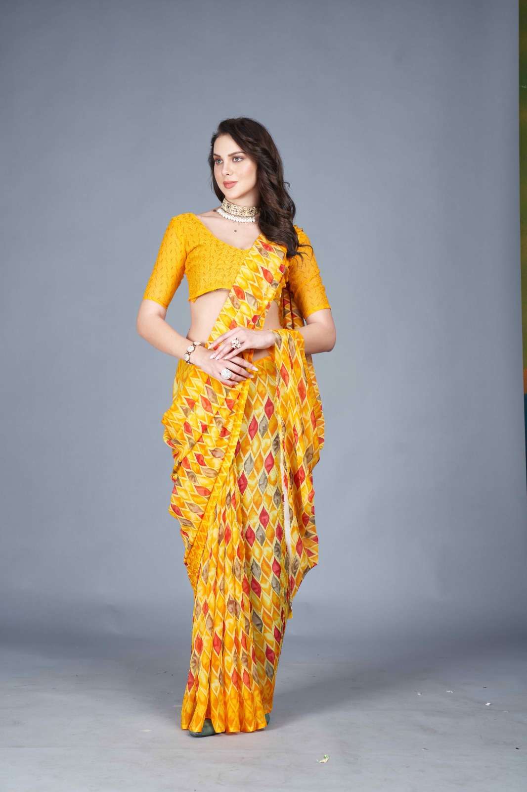 Kaju Katli 9006 Party wear saree wholesalers in Tamil Nadu