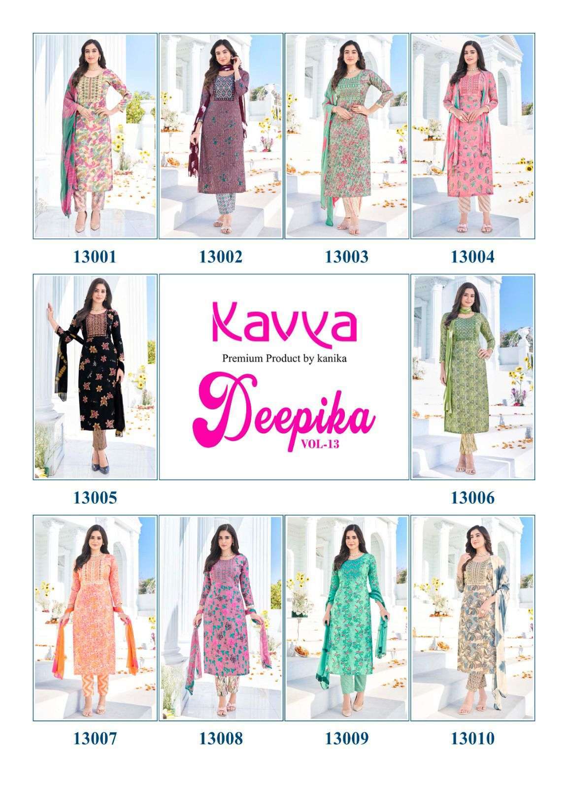 KAVYA DEEPIKA Vol 13 Kurtis exporters in Jaipur