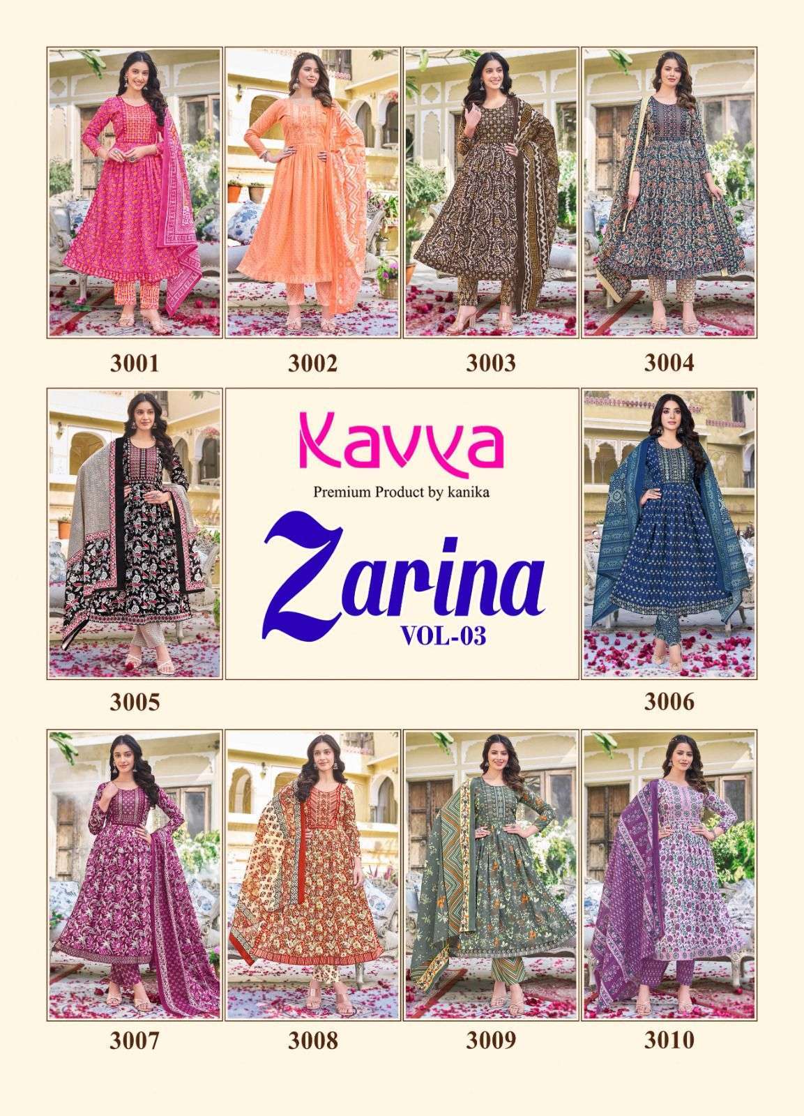 KAVYA ZARINA Vol 3 Kurti wholesale price in Delhi