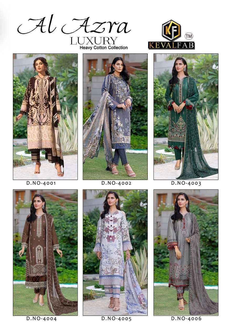 Keval Al Zara Vol 4 Luxury Heavy Cotton Designer dress material wholesale