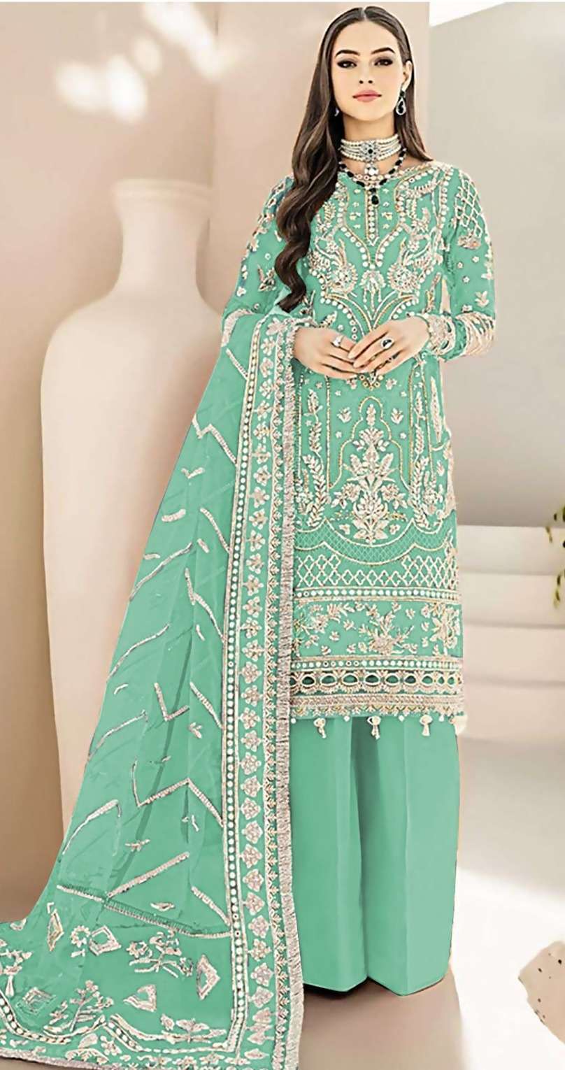Khas 7002 A To D Premium Organza Salwar suits manufacturers in Surat