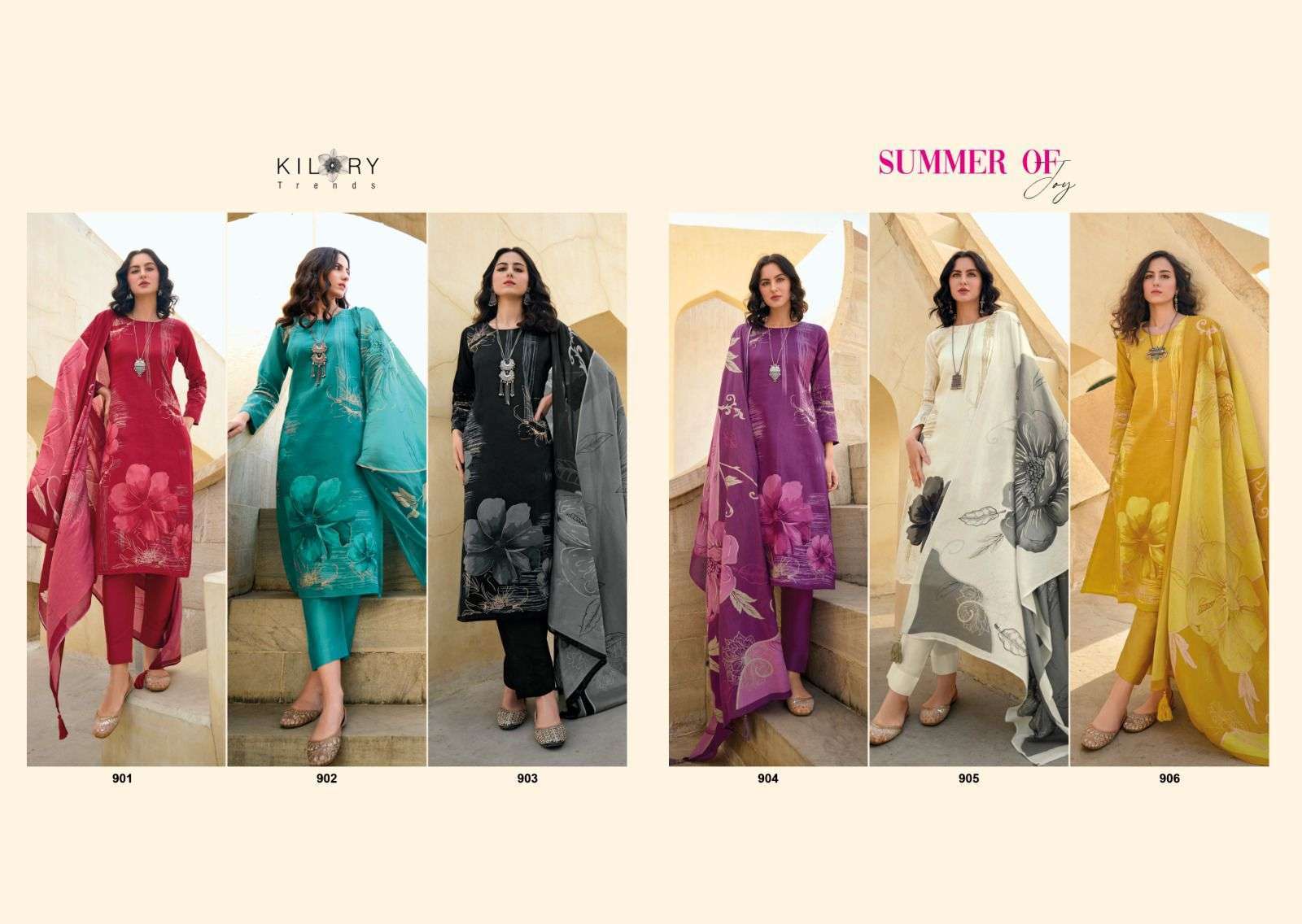 Kilory Summer Of Joy Designer Cotton Pakistani Salwar suits for weddings in Mumbai