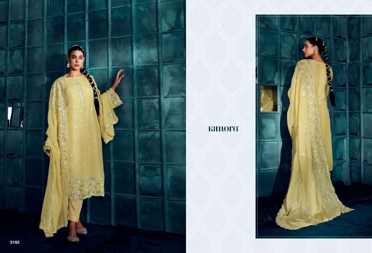 Kimora Ruby Modal Silk Embroidred Anarkali suits wholesale