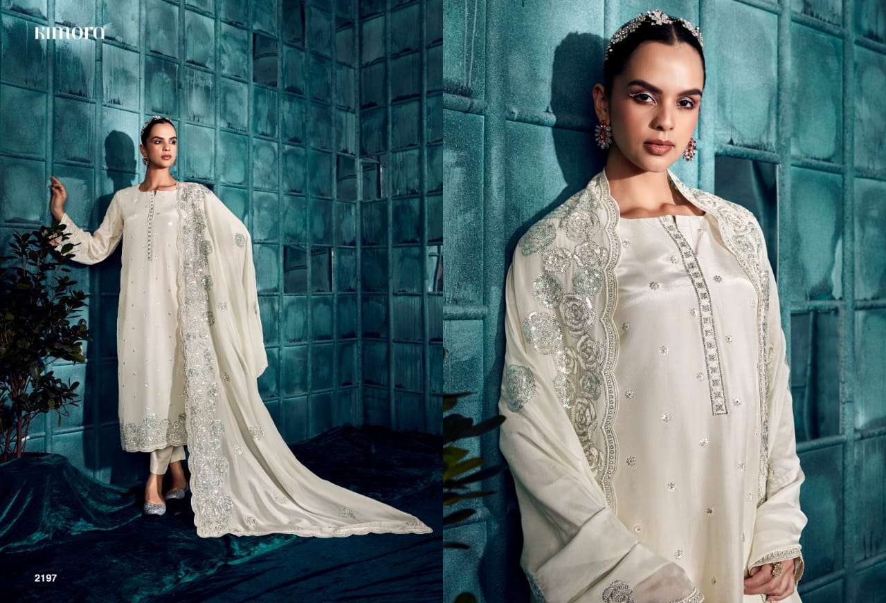 Kimora Ruby Modal Silk Embroidred Anarkali suits wholesale