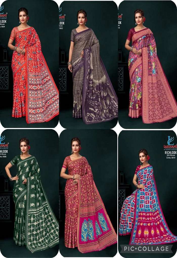 Lakhani Rich Look Vol-18 -Cotton sarees wholesale in Mumbai