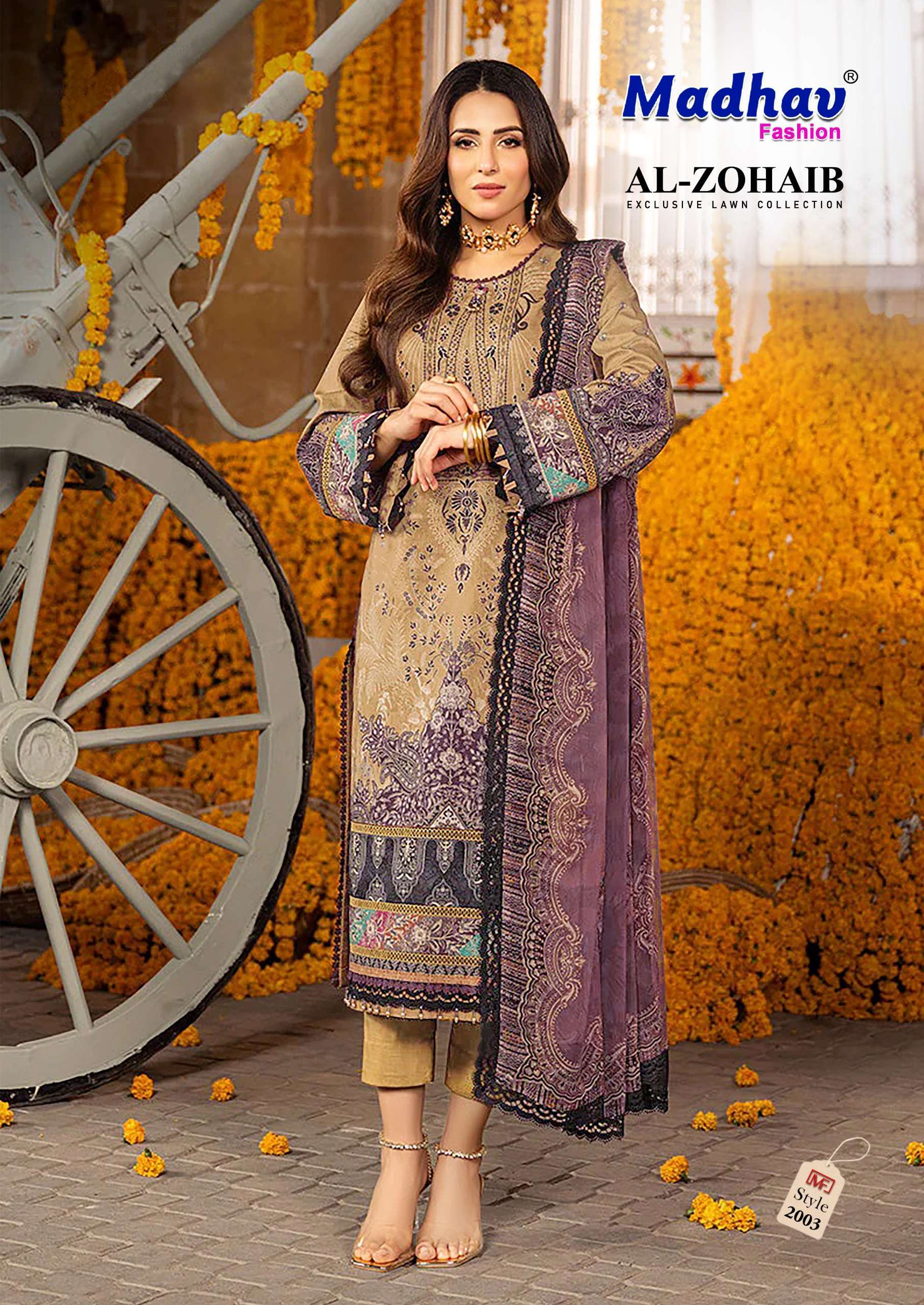 Madhav Al Zohaib Vol 2 Lawn Cotton Dress material with price