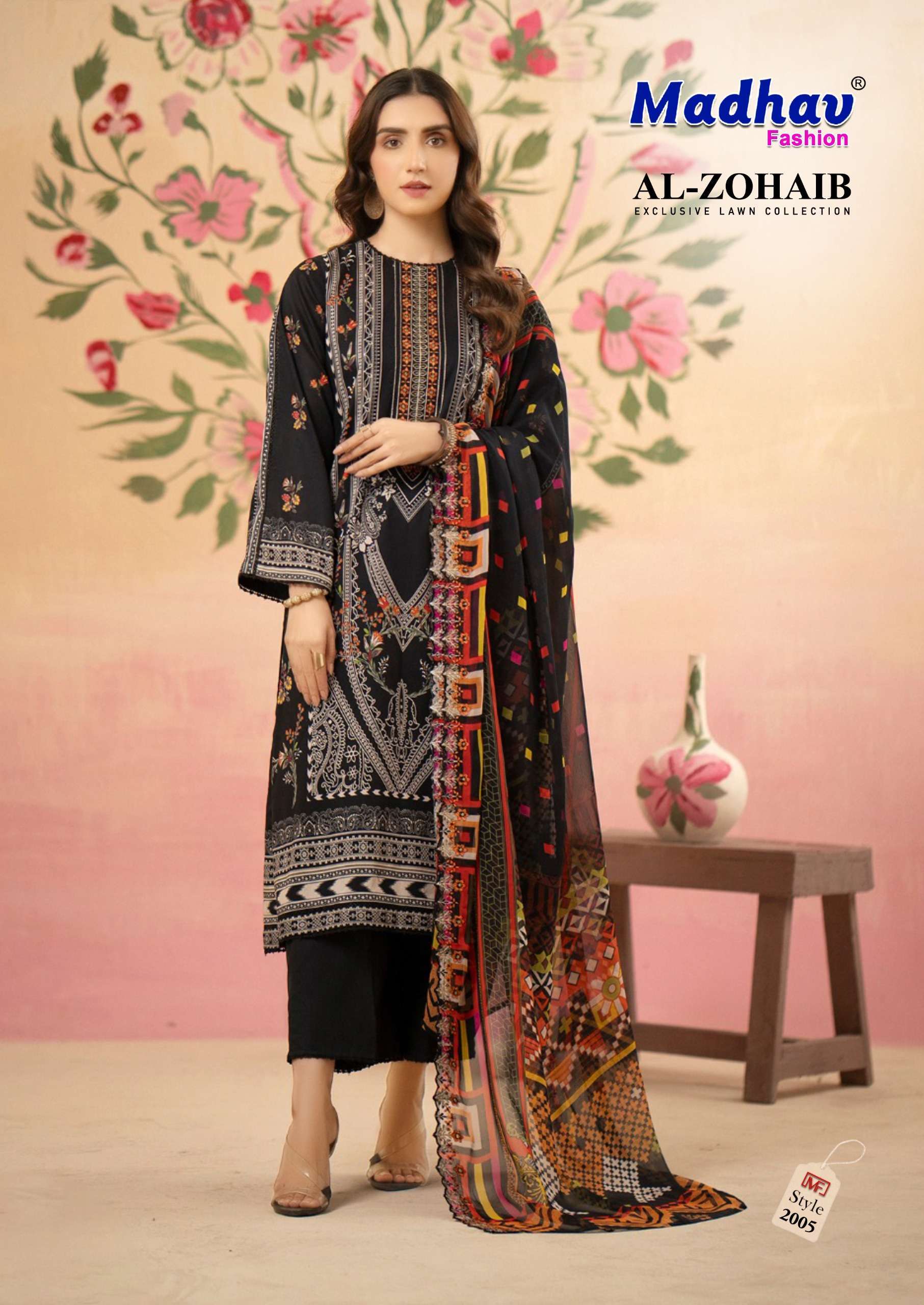 Madhav Al Zohaib Vol 2 Lawn Cotton Dress material with price