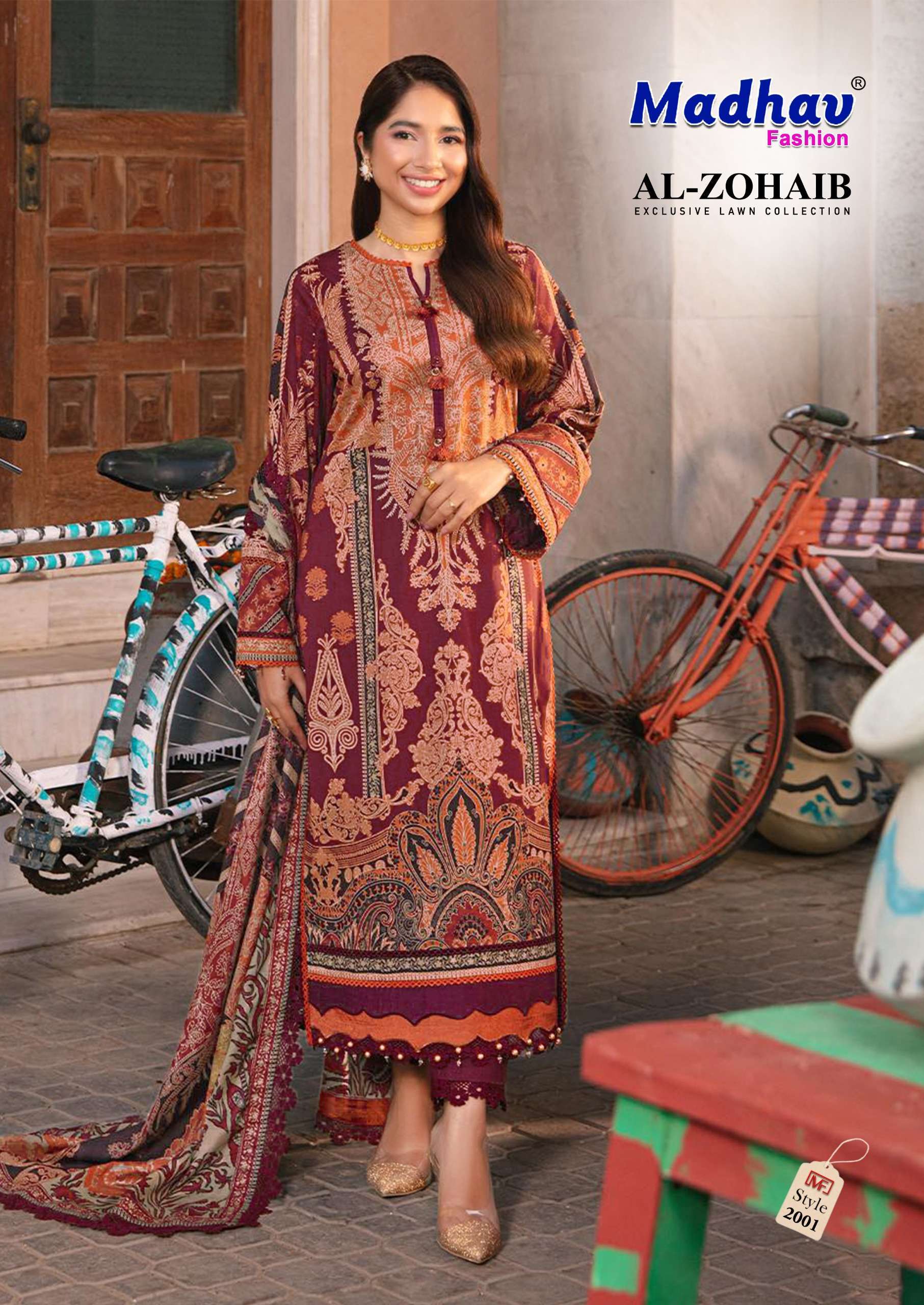 Madhav Al Zohaib Vol 2 Lawn Cotton Dress material with price